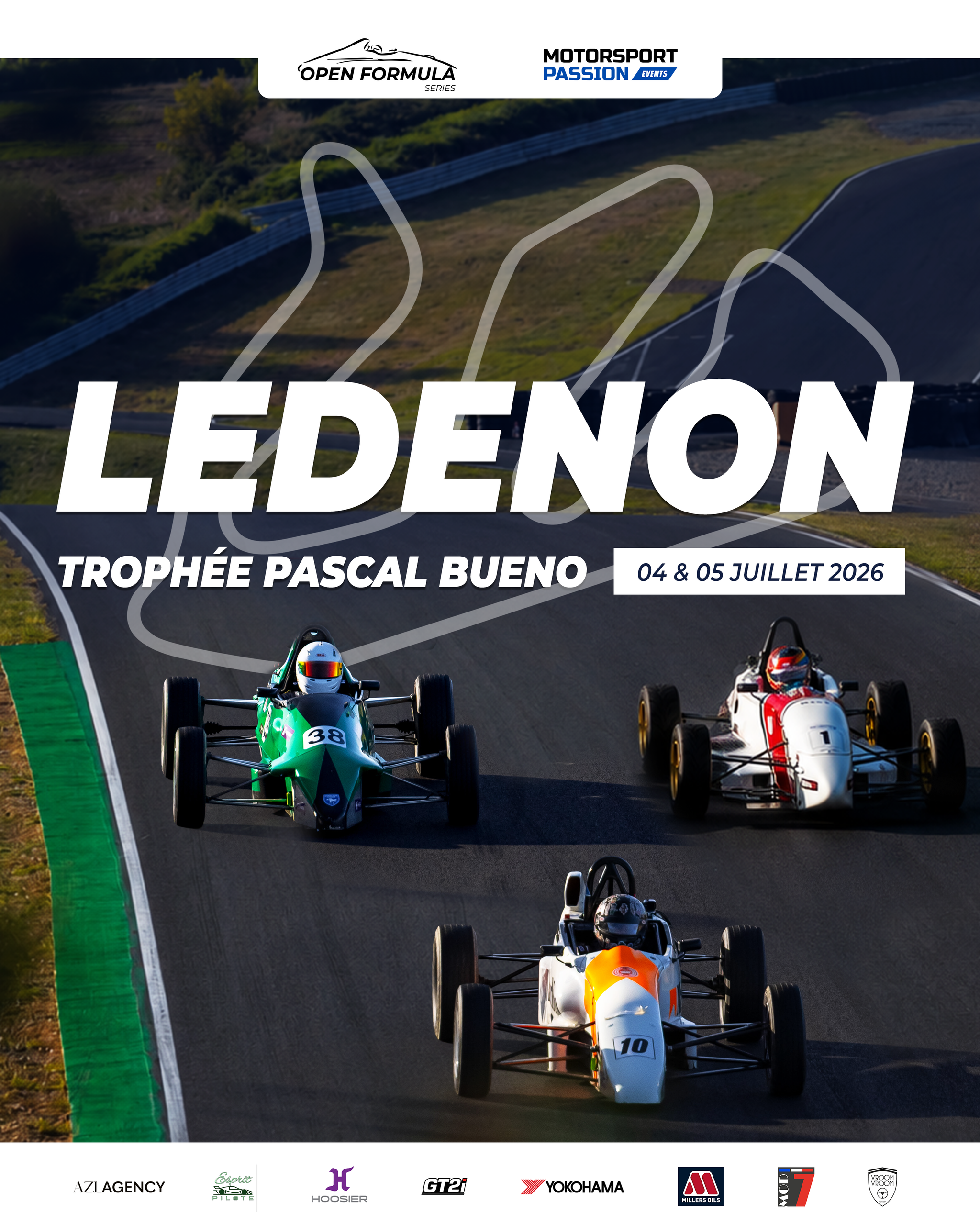 Lédenon : près de 60 monoplaces et un grand spectacle pour la 3ᵉ manche de l&rsquo;Open Formula Series
